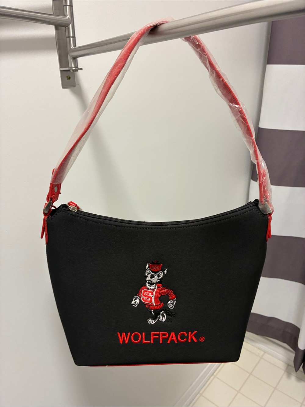 Wolfpack Black & Red Shoulder Bag